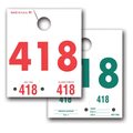 Car Dealer Depot White Service Dispatch Numbers (3 And 4-Digit), 5 1/2"X6 1/2":Blank Pk 236-001